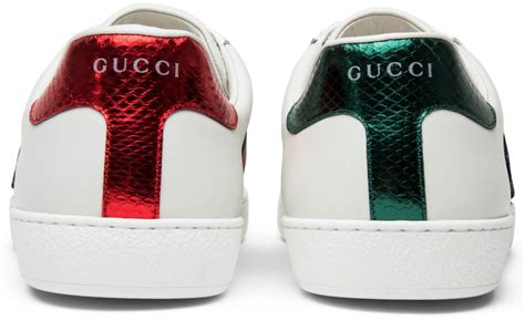 gucci shoes embroidered meacjine|Gucci faux water snake heels.